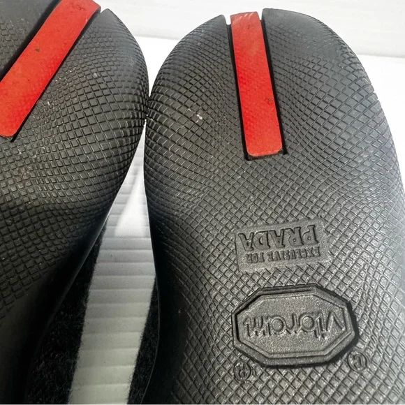 Prada Gray Wool Loafers Casual Shoes Size 36 - Picture 13 of 16